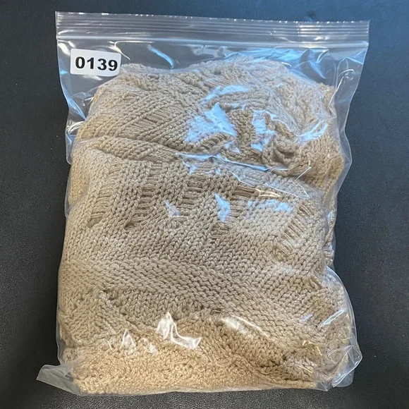 Boho Festival Knit Long Duster Fringe Cardigan Tan Brown - Picture 4 of 4